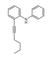 2-hex-1-ynyl-N-phenylaniline结构式