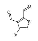 4-bromothiophene-2,3-dicarbaldehyde Structure