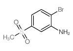 2-溴-5-甲磺酰基苯胺结构式