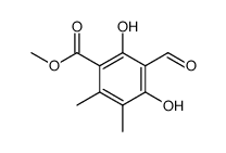 methyl 3-formyl-2,4-dihydroxy-5,6-dimethylbenzoate Structure