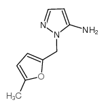 1-[(5-甲基-2-呋喃基)甲基]-1H-吡唑-5-胺结构式