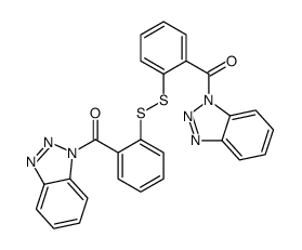 [2-[[2-(benzotriazole-1-carbonyl)phenyl]disulfanyl]phenyl]-(benzotriazol-1-yl)methanone结构式