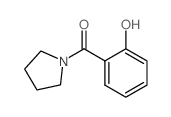 N-(2-羟基苯甲酰基)吡咯烷结构式