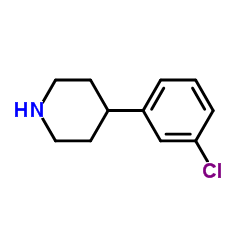 4-(3-氯苯基)哌啶结构式