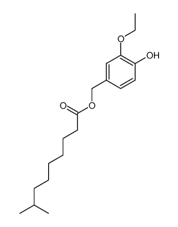 8-methylnonanoic acid (3-ethoxy-4-hydroxyphenyl)methyl ester Structure