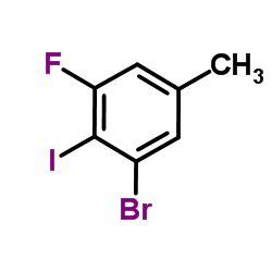 3-Bromo-5-fluoro-4-iodotoluene Structure