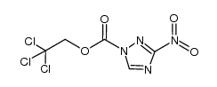 2,2,2-trichloroethyl 3-nitro-1H-1,2,4-triazole-1-carboxylate结构式