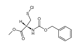 N-benzyloxycarbonyl-S-chloro-L-cysteine methyl ester Structure