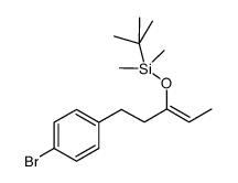 (Z)-((5-(4-bromophenyl)pent-2-en-3-yl)oxy)(t-butyl)dimethylsilane Structure