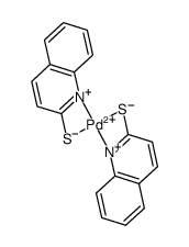 [Pd(2-quinolinethiolate)2] Structure