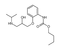butyl N-[2-[2-hydroxy-3-(propan-2-ylamino)propoxy]phenyl]carbamate Structure