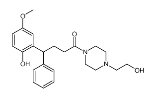 1-[4-(2-hydroxyethyl)piperazin-1-yl]-4-(2-hydroxy-5-methoxyphenyl)-4-phenylbutan-1-one structure