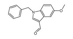 1-benzyl-5-methoxy-3-1H-indole-carboxaldehyde Structure