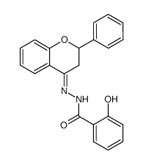 N-salicyloylflavanone hydrazone Structure