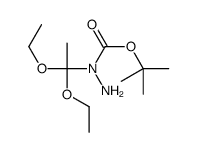 1-N-Boc-1-hydrazinoacetaldehyde diethyl acetal Structure