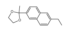 6-ethyl-2-naphthyl methyl ketone ethylene acetal结构式