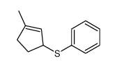 (3-methylcyclopent-2-en-1-yl)sulfanylbenzene结构式