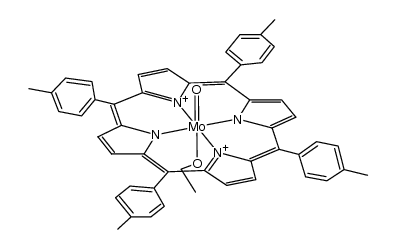 Oxoethoxo(tetra-p-tolylporphinato)molybdenum(V)结构式