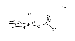 [Ni(SO4)[methyl(2-pyridyl)ketone oxime](H2O)3]*H2O结构式
