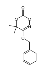 3-Benzyloxy-4,4-dimethyl-4H-1,5,2-dioxazin-6-on Structure