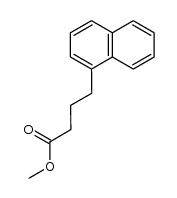 4-[1]naphthyl-butyric acid methyl ester结构式