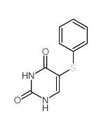2,4(1H,3H)-Pyrimidinedione,5-(phenylthio)-结构式