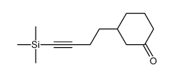 3-(4-trimethylsilylbut-3-ynyl)cyclohexan-1-one结构式