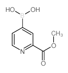 2-(甲氧基羰基)吡啶-4-硼酸结构式
