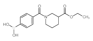 4-(3-(乙氧基羰基)哌啶-1-羰基)苯硼酸结构式