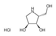 1,4-dideoxy-1,4-imino-D-ribitol结构式