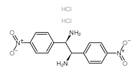(1R,2R)-1,2-BIS(4-NITROPHENYL)ETHANE-1,2-DIAMINE DIHYDROCHLORIDE Structure