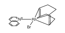 {Rh(Br)(1,5-cyclooctadiene)(quinoline)} Structure