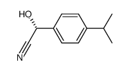 Benzeneacetonitrile, alpha-hydroxy-4-(1-methylethyl)-, (alphaR)- (9CI)结构式
