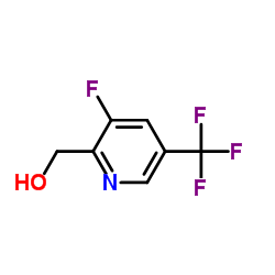 2-(羟甲基)-3-氟-5-三氟甲基吡啶结构式