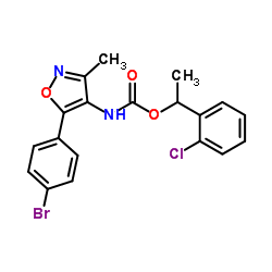 1-(2-Chlorophenyl)ethyl [5-(4-bromophenyl)-3-methyl-1,2-oxazol-4-yl]carbamate Structure