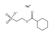 sodium 2-cyclohexanecarbonyloxyethanesulfonate Structure