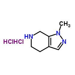 1-甲基-4,5,6,7-四氢-1H-吡唑并[3,4-c]吡啶二盐酸盐结构式