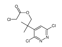 [2-(3,6-dichloropyridazin-4-yl)-2-methylpropyl] 2-chloroacetate Structure
