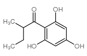 2-methyl-1-(2,4,6-trihydroxyphenyl)butan-1-one结构式