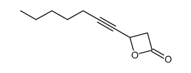 4-(hept-1-ynyl)oxetan-2-one结构式