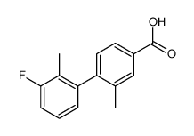 4-(3-fluoro-2-methylphenyl)-3-methylbenzoic acid结构式