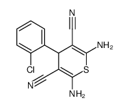 2,6-diamino-4-(2-chlorophenyl)-4H-thiopyran-3,5-dicarbonitrile Structure