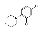 4-(2-氯-4-溴苯基)吗啉结构式