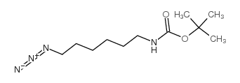 (6-叠氮己基)氨基甲酸叔丁酯结构式
