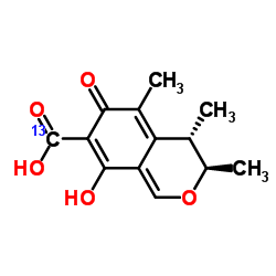 (-)-Citrinin-13C,d2 Structure