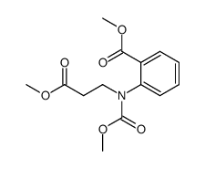 methyl 2-((3-methoxy-3-oxopropyl)(methoxycarbonyl)amino)benzoate结构式