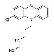 [3-(2-chlorophenothiazin-10-yl)propylamino]methanol结构式