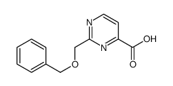 2-(phenylmethoxymethyl)pyrimidine-4-carboxylic acid Structure