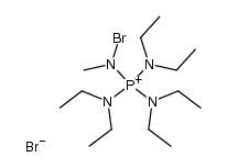 tris(diethylamino)(N-bromo-N-methylamino)phosphonium bromide Structure