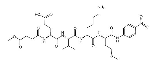 MeOSuc-Glu-Val-Lys-Met-pNa Structure